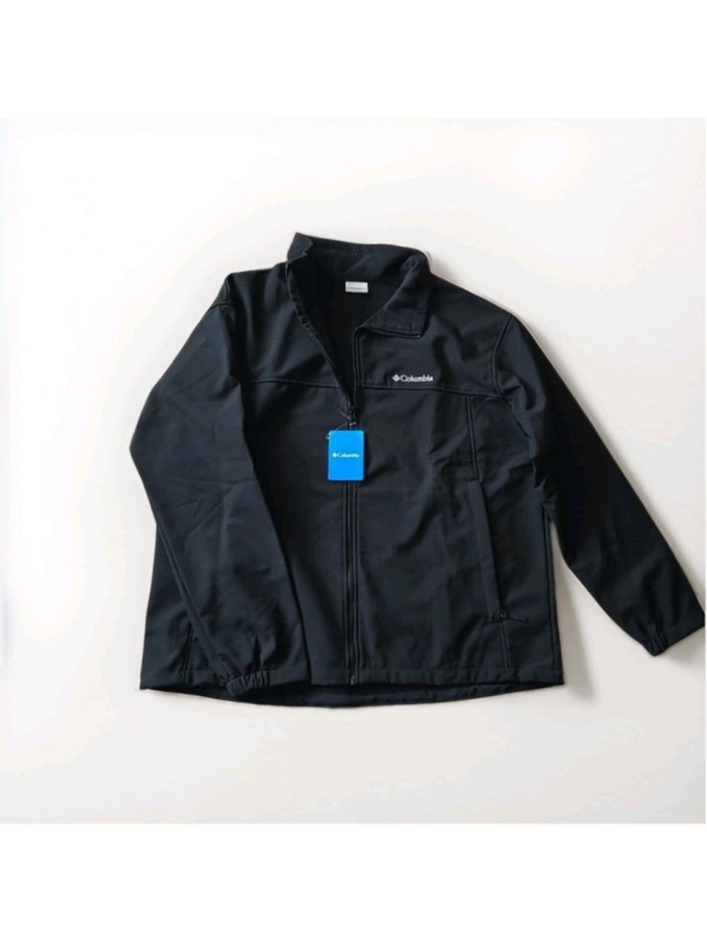 Columbia Men Mt Village Softshell Jacket Fleece Lined Black Sz XXL Hiking NWT